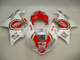 Aprilia RSV 1000 R 2004-2009 Carénage ABS - Lucky Strike - Blanc Rouge - MFS4331
